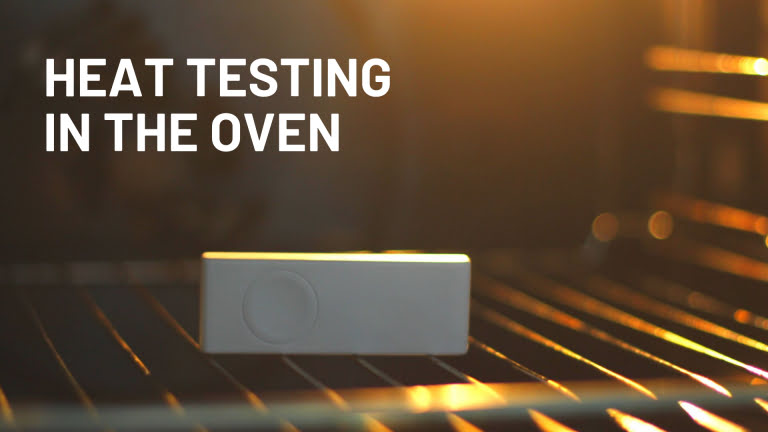 SimplePack device testing in the oven
