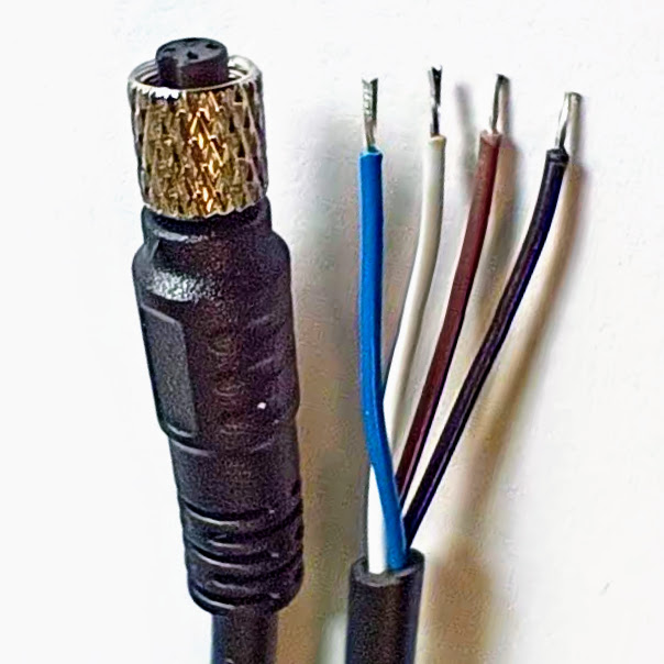 External input/contact cable with M5 connector